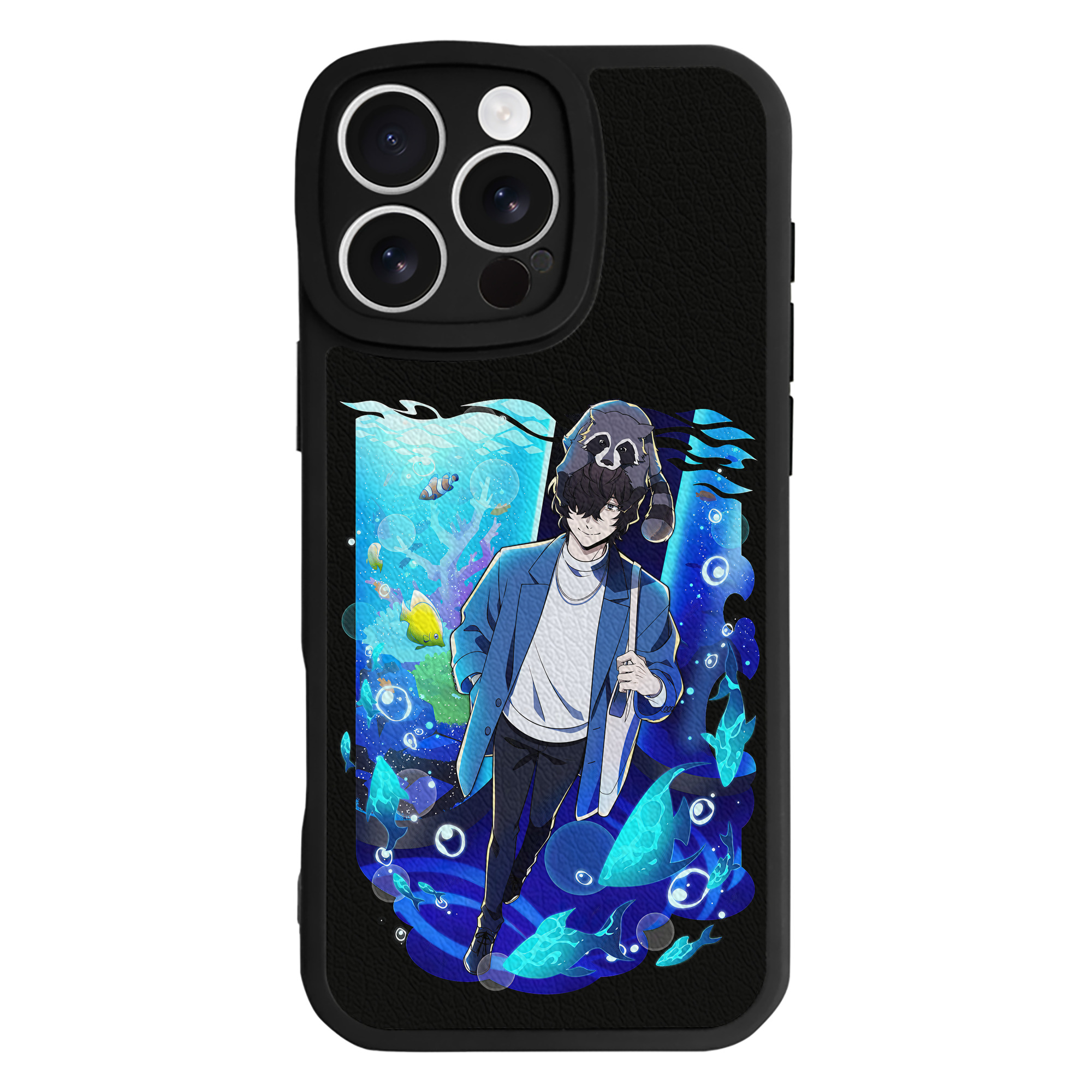 （画像用） 文豪ストレイドッグス Bungo Stray Dogs 【iPhone 16シリーズ対応】シリコンスマホケース（レザー調） 材質：シリコン